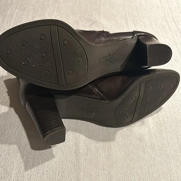 Life Stride ‘Yohanna’ Deep Dark Brown Ankle Booties Braided Trim Size 6.5 New - Picture 13 of 15